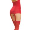Sheer Garter Dress – One Size – Red