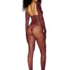 Catsuit Bodystocking and Shrug – One Size – Burgundy