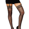 Leopard Thigh High – One Size – Black