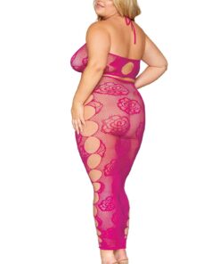 Bralette and Long Skirt – Queen Size – Beet