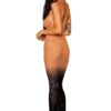 Bodystocking Gown – One Size – Black/copper