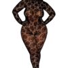 Gloved Bodystocking Dmnd – Queen Size – Black