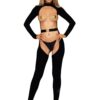 Bodystocking and Belt Dmnd – One Size – Black