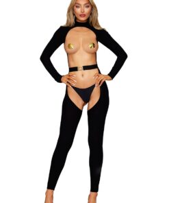 Bodystocking and Belt Dmnd – One Size – Black