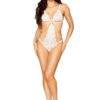 Pearls With Chain Teddy – One Size – White