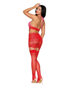 Garter Slip Dmnd – One Size – Red