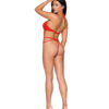 Teddy Dmnd With Pink Hearts- One Size – Red
