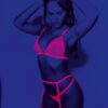 Neon 3 Pc Bra Set – One Size – Neon Pink
