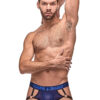Diamond Mesh Jock Ring Navy L/xl