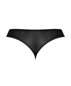 Sassy Lace – Open Ring Thong – Large/x-Large – Black
