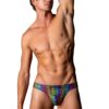 Pack and Play Thong with Front Condom Pouch – L/xl – Rainbow