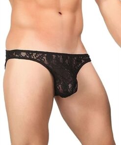 Stretch Lace Wonder Bikini – Medium – Black