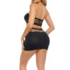 Net Worth 2pc Bandeau Set – One Size – Black