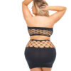 Net Worth 2pc Bandeau Set – Queen – Black