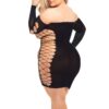 Diamond Drippin Dress – Queen Size – Black