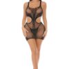 Get Curved Bodystocking Dress Black – Os