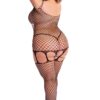 In My Head Net Bodystocking – Queen Size – Black