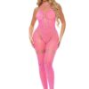 Take You There Bodystocking – One Size – Pink