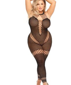 Take You There Bodystocking – Queen Size – Black