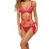 Love Status Lace 2 Pc Bra Set – Small/medium – Red