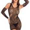 Throw Down 3 Pc Mini Dress – One Size – Black