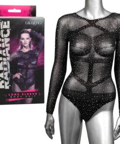 Radiance Long Sleeve Body Suit – One Size – Black