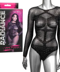 Radiance Long Sleeve Body Suit – Queen – Black