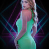 Glow in the Dark Mini Dress – One Size – Green